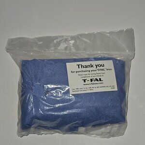 T-FAL Ironing Board Cover Replacement Blue White Trim 100% Cotton NEVER USED